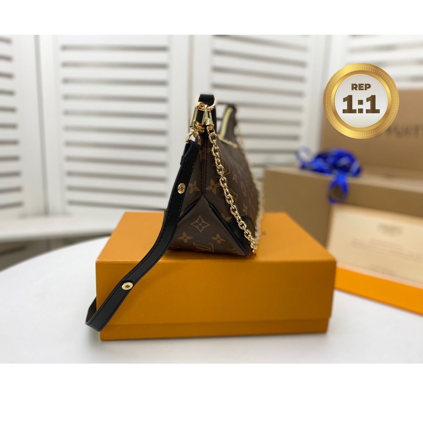 [REP 1:1] Louis Vuitton Boulogne Monogram Canvas Brown For Women 11.4in/29cm